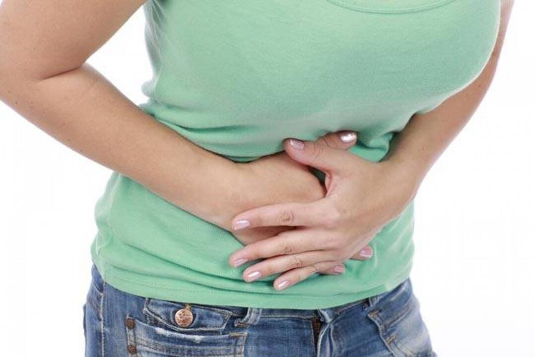 dureri abdominale din cauza prezenței paraziților în organism